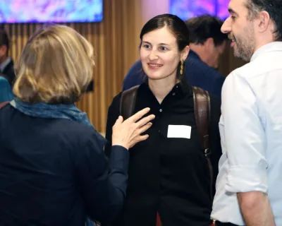 participants of investor's day in a conversation